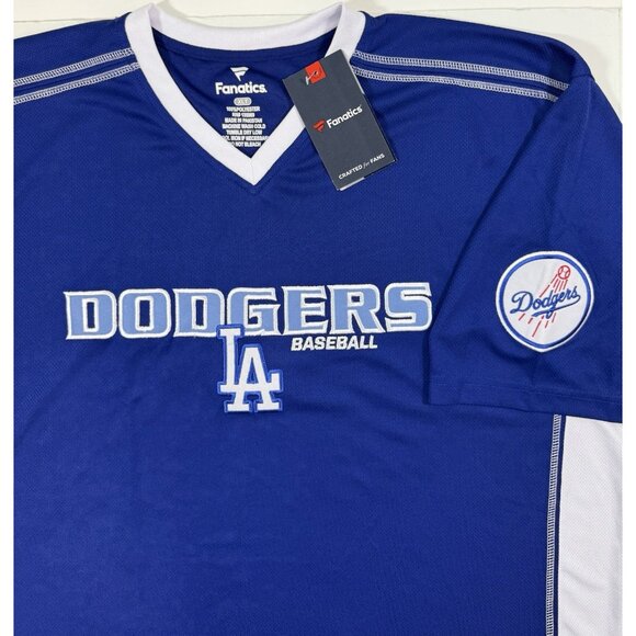 Fanatics Jersey Shirt MLB LA Dodgers Los Angeles Baseball Mens Size XLT Stitched - Picture 1 of 11